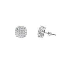 Diamond Cushion Stud Earring (14K)