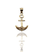 Yellow Gold Anchor Pendant (14K)