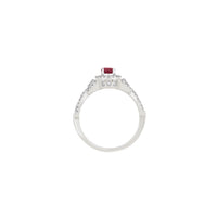 Diamond Ruby Engagement Ring (14K)