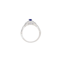 Diamond Sapphire Engagement Ring (14K)