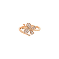Diamond Bypass Butterfly Ring (14K)