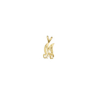 Diamond-cut Initial Letters Pendant (14K)