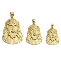 Crown of Thorns Jesus Head Pendant (14K)