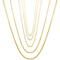 Spiga / Square Wheat Chain (14K)