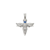 Masked Angel CZ Pendant (Silver)
