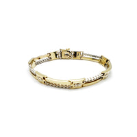 Two-Tone "Alternating Current" Bracelet (14K)
