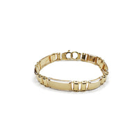 Railroad & Bar Bracelet (14K).