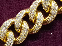 Icy Miami Cubanlink Bracelet 14K - Lucky Diamond 恆福珠寶金行 New York City 169 Canal Street 10013 Jewelry store Playboi Charlie Chinatown @luckydiamondny 2124311180