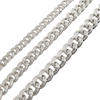 Miami Cuban Baguette Cut CZ Bracelet (Silver)