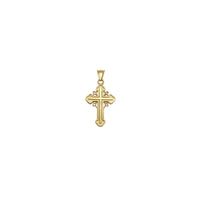 Milgrain Cross Pendant (14K)