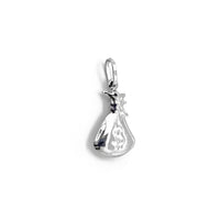Mini Money Bag Pendant (14K) 14 Karat White Gold, Popular Jewelry New York
