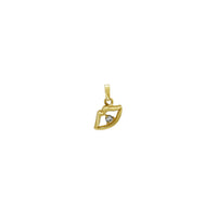 Mini Outline Lips CZ Pendant (14K) Popular Jewelry New York