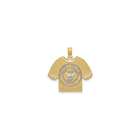 United States Navy T-Shirt Pendant (14K)