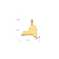 Plain New York State Pendant (14K)