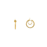 Twisted Non-Pierced Hoop Earring (14K) (14K)