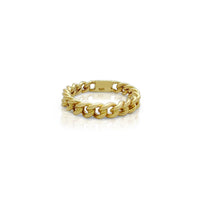Yellow Gold Cuban Ring (14K)