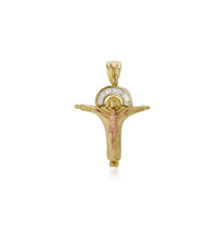 Yellow & Rose Gold Cross Pendant (14K)