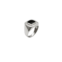 Onyx CZ Ring (Silver)