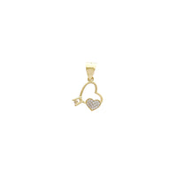 Outline Heart Pave Love Pendant (14K) Popular Jewelry New York