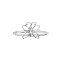 Outlined Butterfly Ring (Silver) Popular Jewelry New York