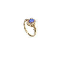 Oval CZ Ring (14K)