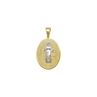 M Size Oval Saint Benedict Medallion Pendant (14K) Popular Jewelry New York