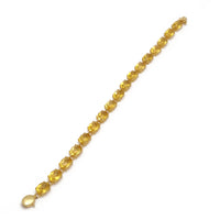 Oval Citrine Tennis Bracelet (14K) Yellow Gold