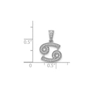 Diamond Cancer Zodiac Sign Pendant (14K)
