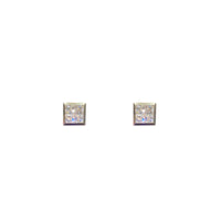 Princess Cut Stud Earring (14K)