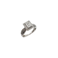 White Gold Princess Cut Engagement Diamond Ring (10K)
