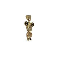 Stoneset Little Mouse Pendant (14K)