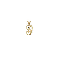 Diamond-cut Initial Letters Pendant (14K)