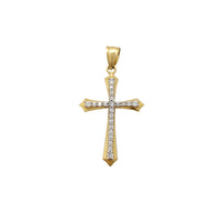 Pave CZ Cross Pendant (14K) Popular Jewelry New York