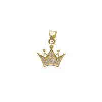 Pave Crown Pendant (14K) Popular Jewelry New York