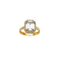 Pave Emerald Cut Engagement Ring (14K) Popular Jewelry New York