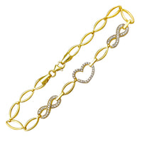 Pave Infinity Love Bracelet (14K) Popular Jewelry New York