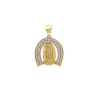 Pave Halo Virgin Mary Pendant (14K) Popular Jewelry New York