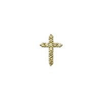 Pave Yellow Diamond Cross Pendant (14K) Popular Jewelry New York