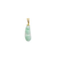 Diamond Jade Edible-Podded Pea Pendant (14K)