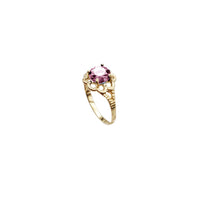 Pinky Flower CZ Ring (14K)