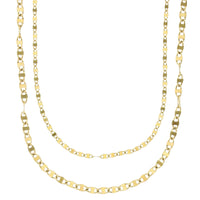 Plain Flat Mariner Twist Chain (14K)