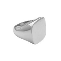 Plain Square Signet Ring (Silver) Popular Jewelry New York