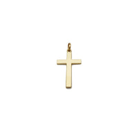 Plain Cross Pendant (14K) 14 Karat Yellow Gold, Popular Jewelry New York