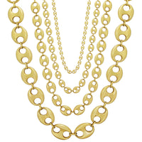 Puffy Gucci Link Necklace 14K - Lucky Diamond 恆福珠寶金行 New York City 169 Canal Street 10013 Jewelry store Playboi Charlie Chinatown @luckydiamondny 2124311180