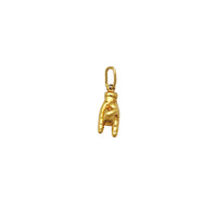Puffy Horned Hand (Cornuto) Pendant (14K) Popular Jewelry New York