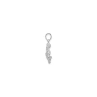 3-D Antique-Finish Aquarius Zodiac Pendant (Silver)