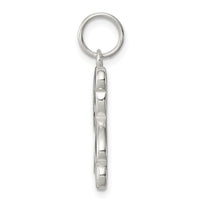 Enameled Panda Bear Charm (Silver)