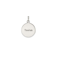 Antique-Finish Taurus Zodiac Pendant (Silver)