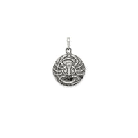 Antique-Finish Cancer Zodiac Pendant (Silver)