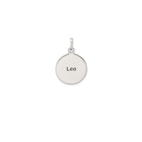 Antique-Finish Leo Zodiac Pendant (Silver)